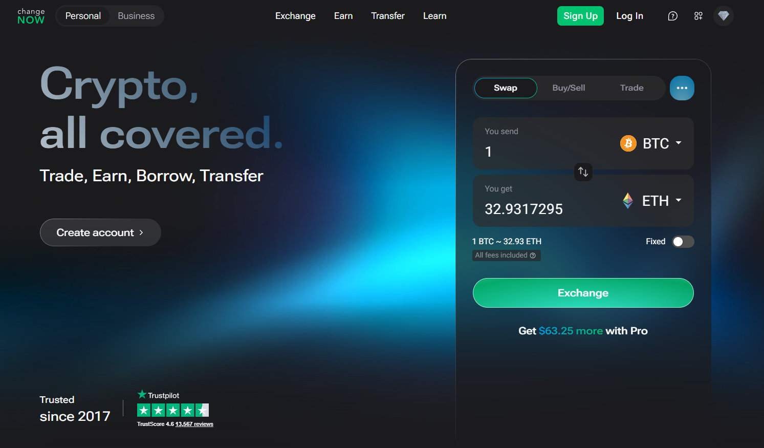 changenow website capture