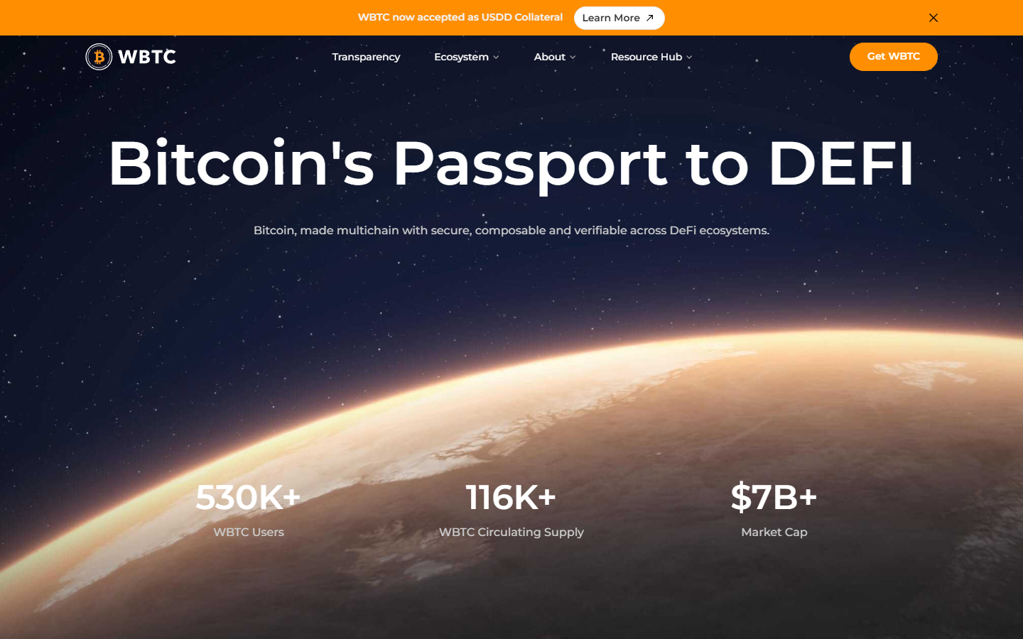 WBTC Network page showing BitGo custodian model and wrapped Bitcoin architecture