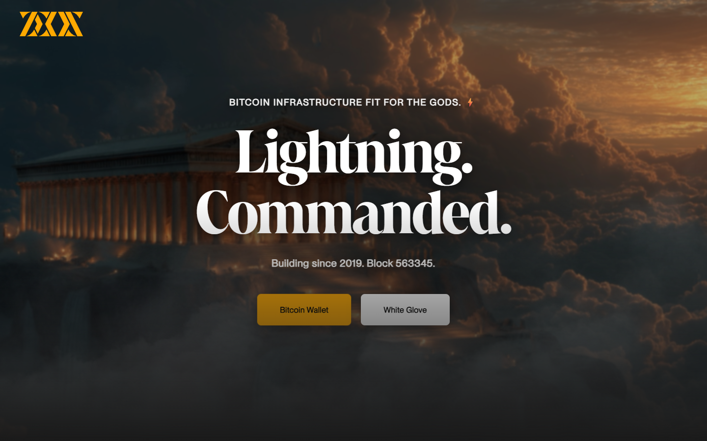 Zeus app page showing embedded node option and LND/Core Lightning backend compatibility