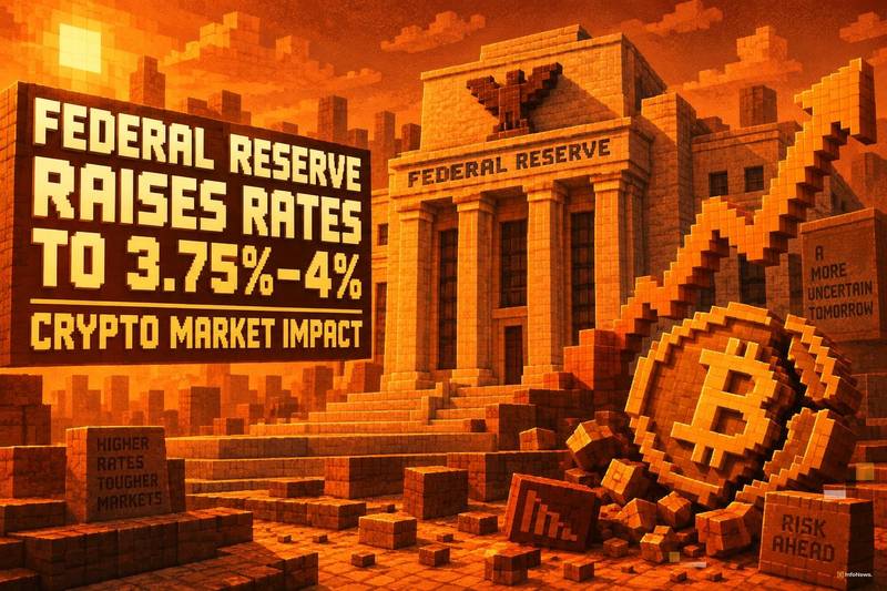 Federal Reserve Raises Rates to 3.75%–4%: Crypto Market Impact